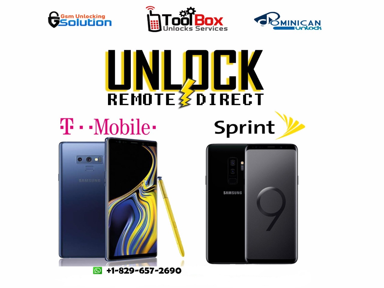 Note 9 SPRINT USA Unlock Service